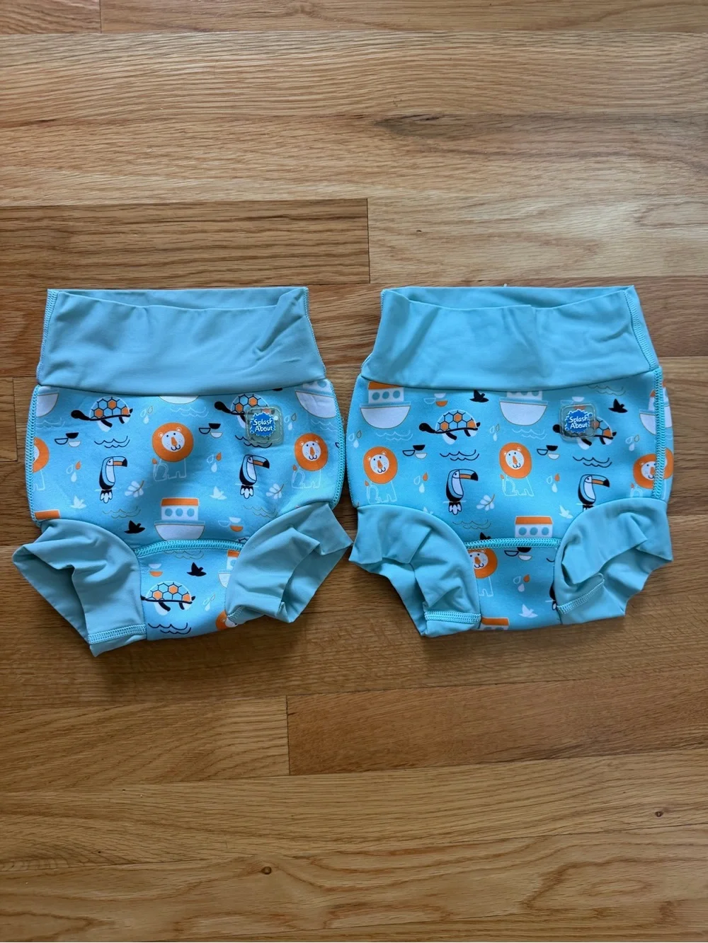 Splash About Noah’s Ark Print Reusable Swim Diaper Cover Set